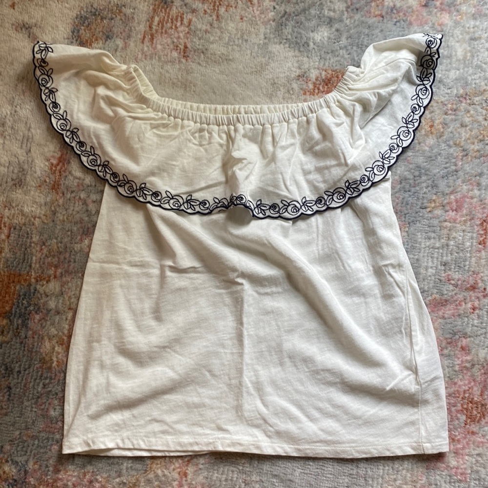 J.Crew Off the shoulder top